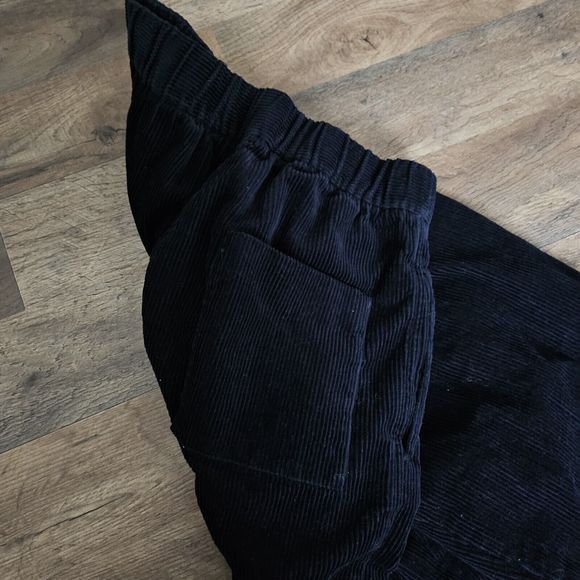 7115 Corduroy Elastic Pull-Up Trouser, Navy Black. Unisex Sz XSmall. Orig. $200. - Picture 7 of 12